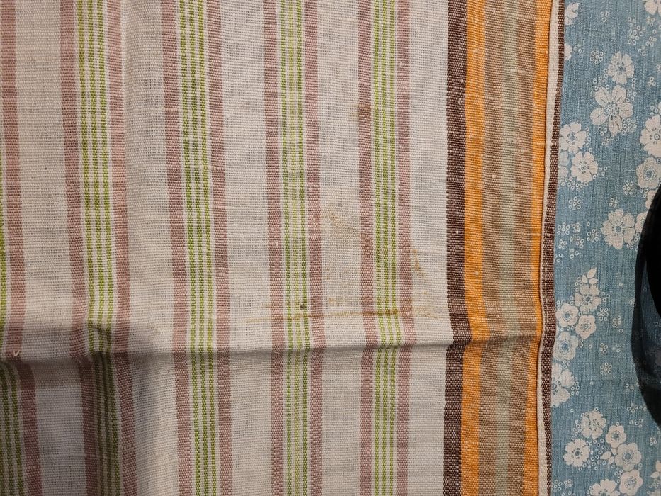 Komplet 3 tekstyliów vintage serwetka ścierka ręcznik PRL