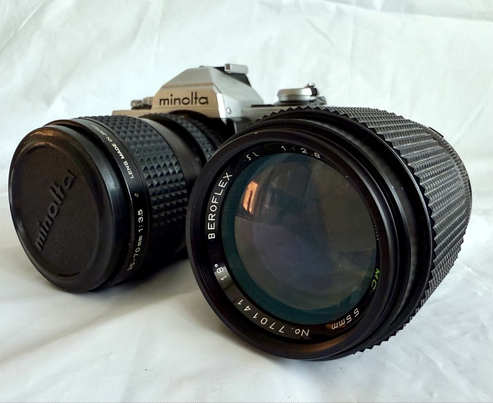 Minolta XG-1 z 2 obiektywami + torba i uszczelnienia