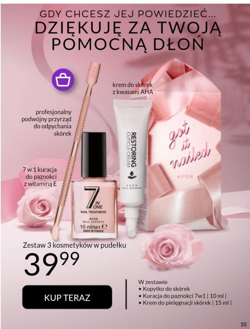 Avon zestaw do pielęgnacji paznokci