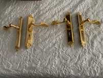 2 Pares de Puxadores plaqueados a ouro