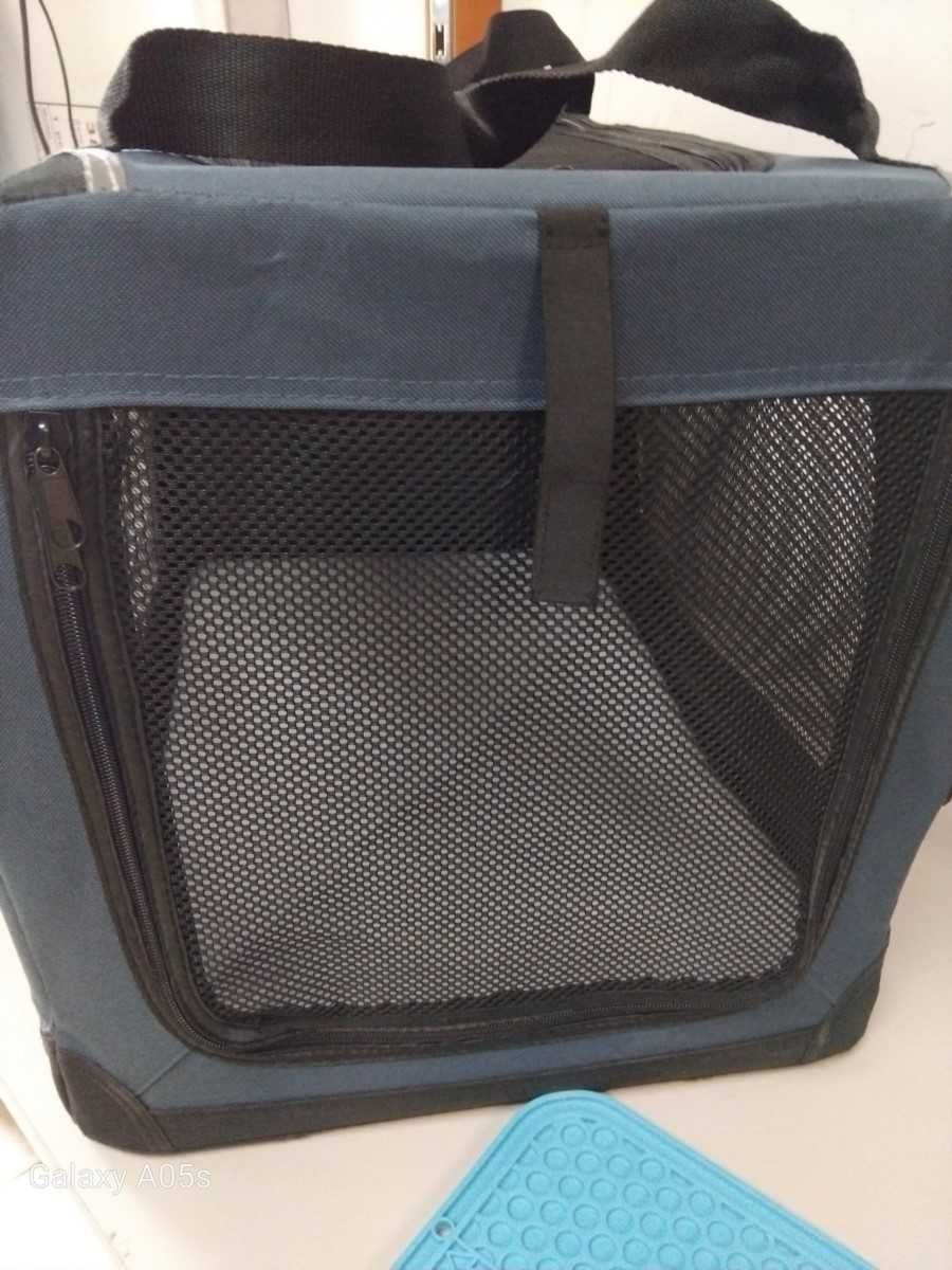 składany tranposrter dla psa granatowy M 61 x 42 x 42 cm NOWY