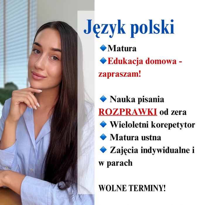 Korepetycje język polski matura egzamin ósmoklasisty online pomoc
