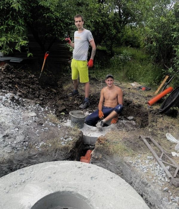 Септик з кілець, каналізація, монтаж без передплат 5/8/10/14 куб.