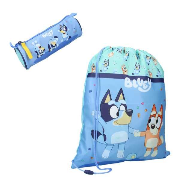 Conjunto Bluey (estojo e saco de ginástica) - novo