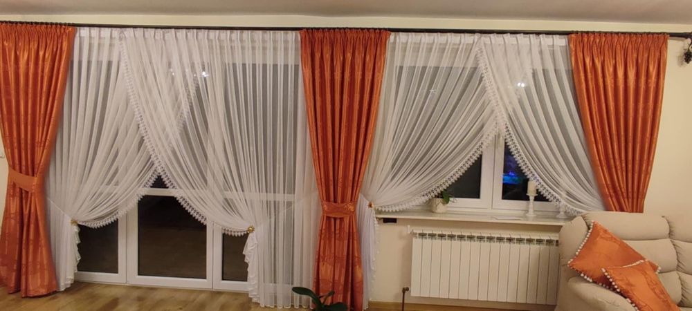 Zasłony  z firankami