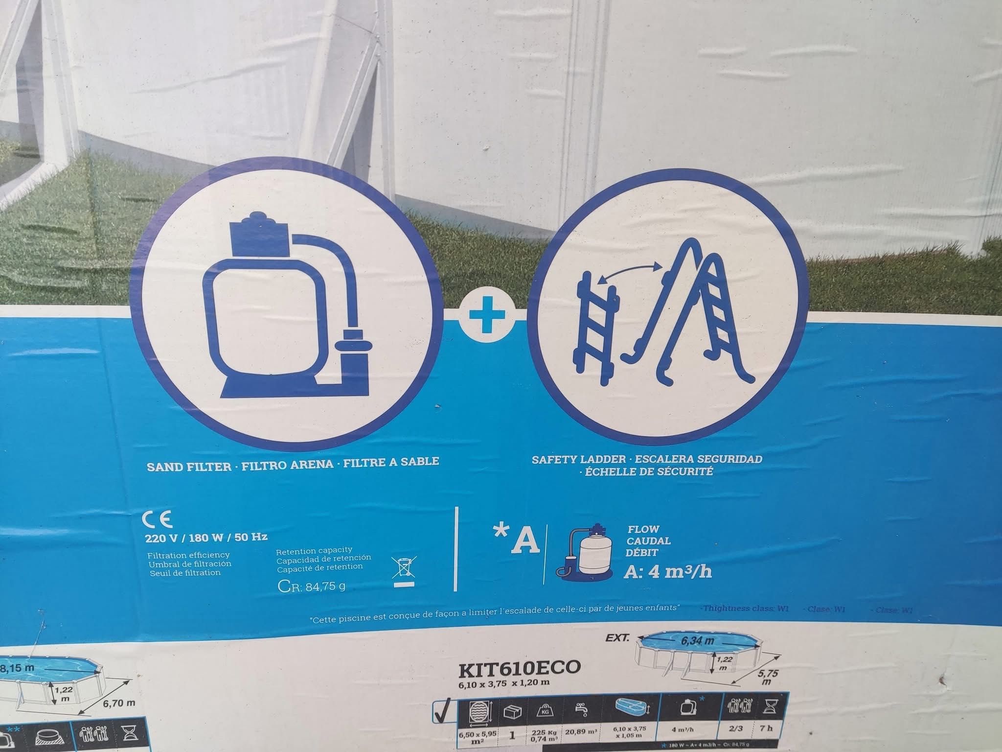 Piscina deram pool 120-Nunca usada