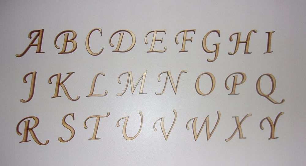 Litery Drewniane Cyfry 59 cm znaki ze sklejki różne czcionki