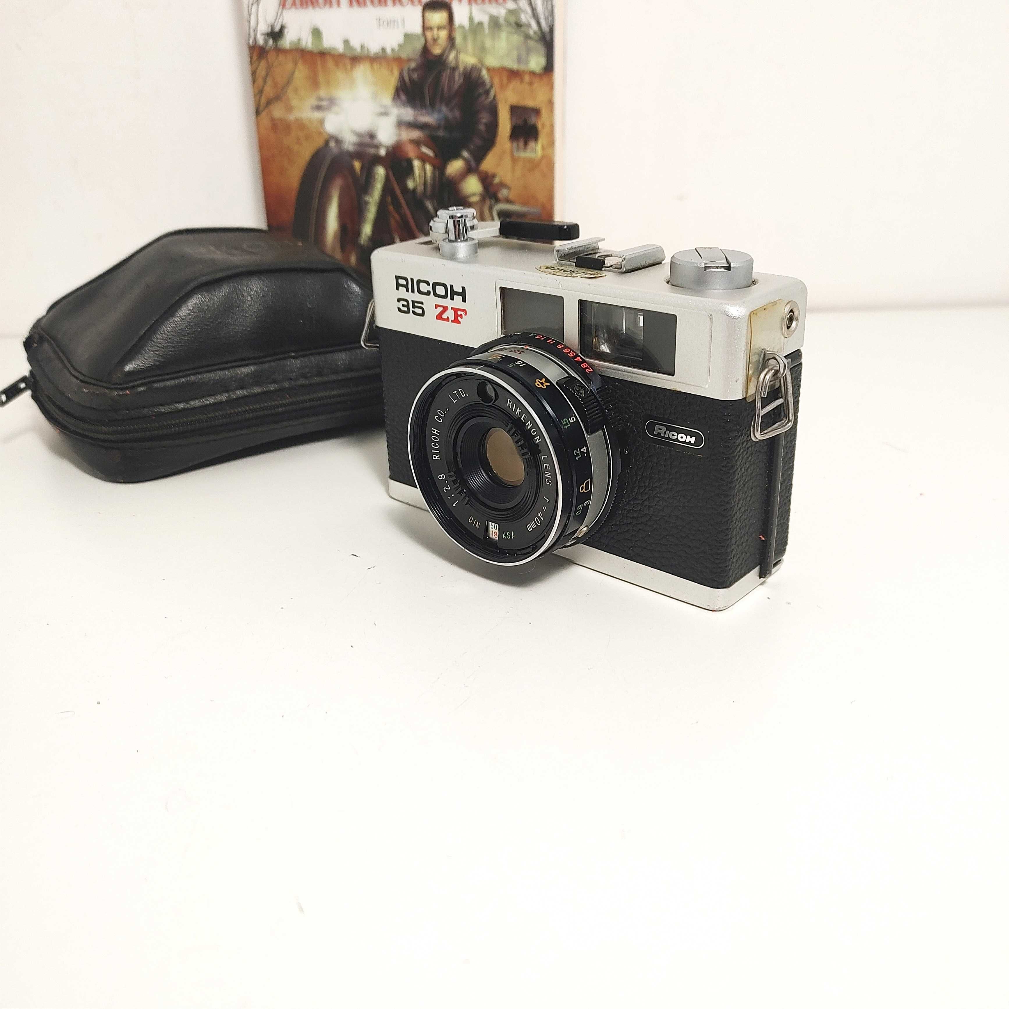 Kompaktowy aparat fotograficzny z 1976 roku RICOH 35 ZF Obiektyw 40 mm