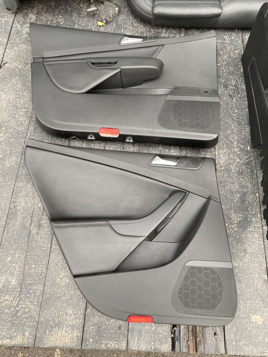 салон passat b6 сидушки сидіння чорний шкіра Пассат Б6