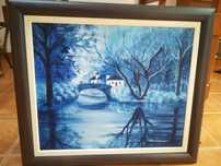 "La-salette" óleo sobre tela