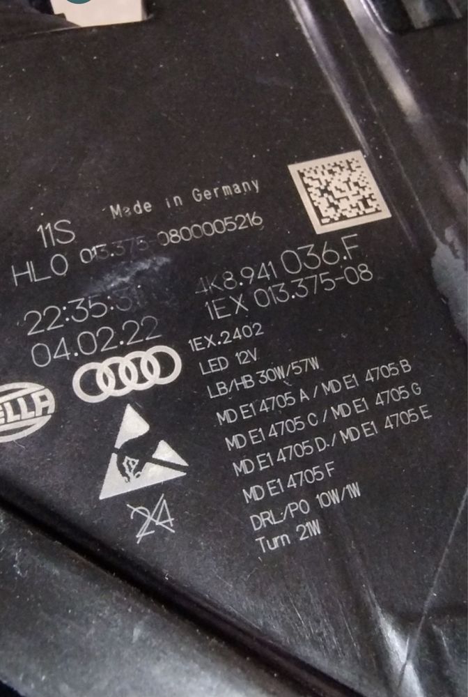 Фара  фари фары Audi A7 C8  FULL LED Matrix ( европа)