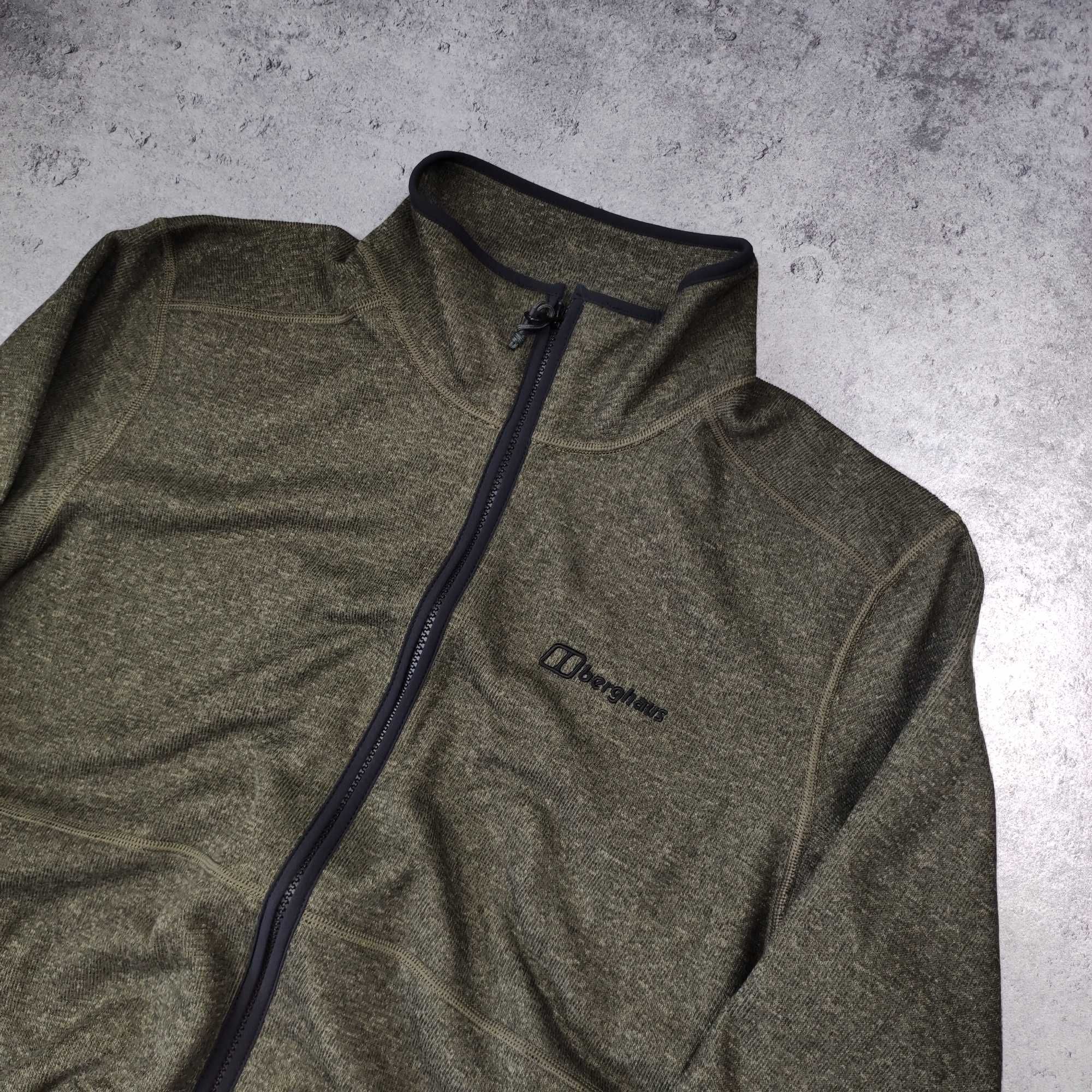 MĘSKA PRO Bluza Rozpinana Polar Thermal Berghaus Khaki Górska Trekking