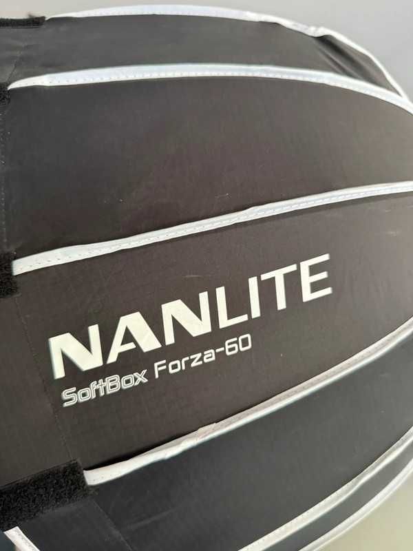 Kit Iluminação 2x Nanlite Forza 60 com 2x Softbox Nanlite Tripes LEDgo
