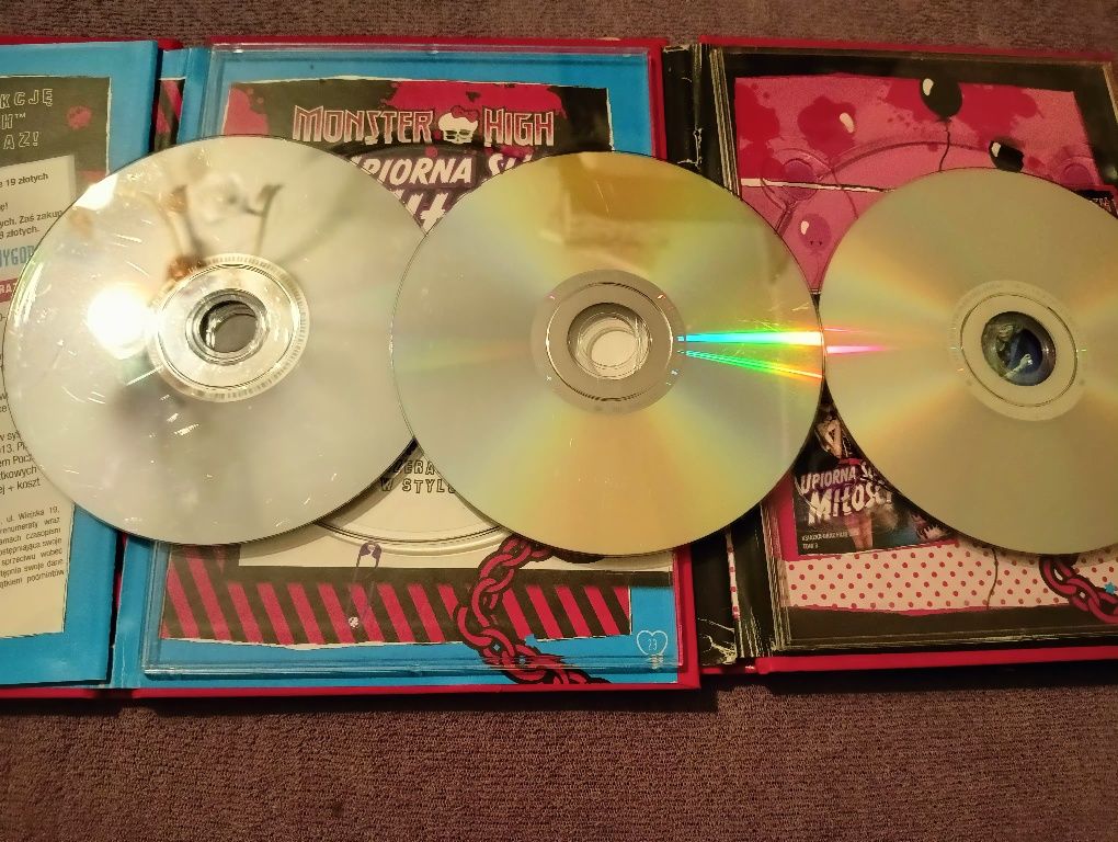 Sprzedam 3 płyty DVD Monster High w zestawie