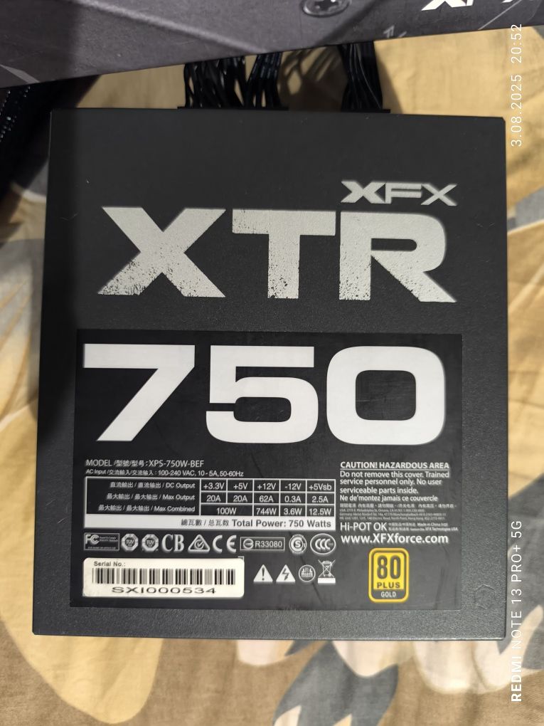 Zasialcz XFX XTR 750 (Seasonic)