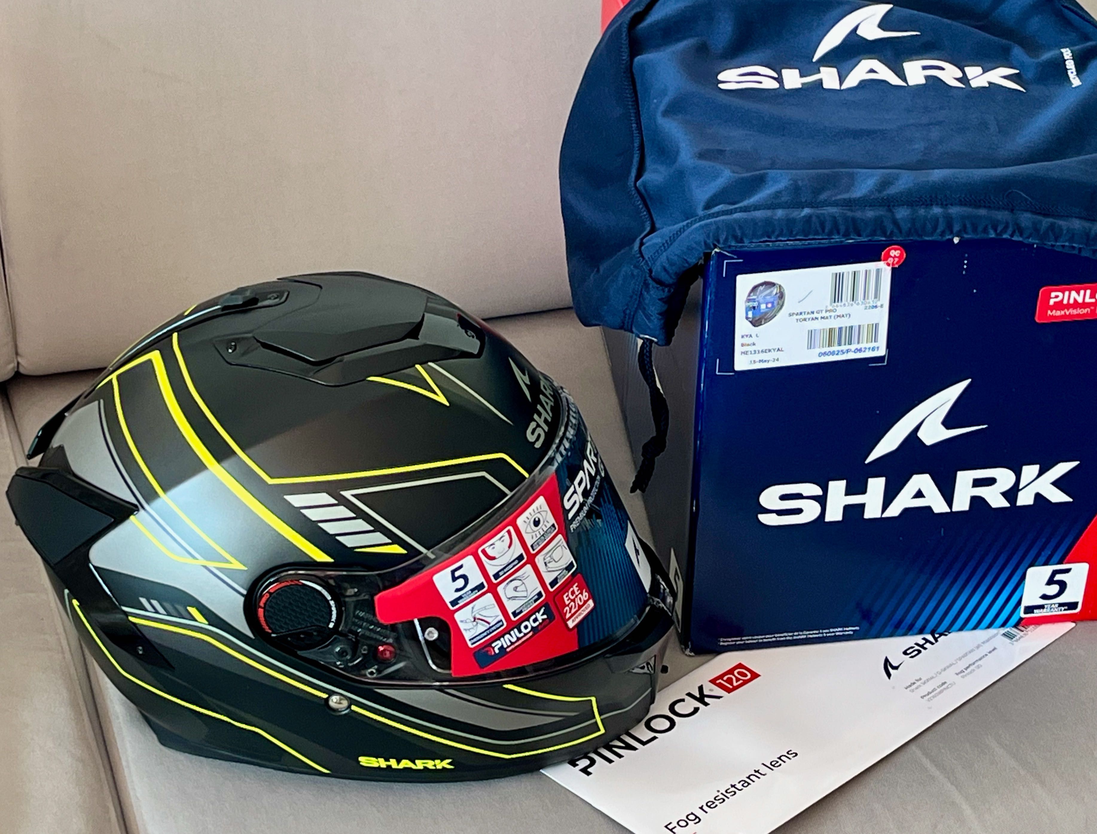 Capacete NOVO Shark Spartan GT Pro Toryan Matt. 45% Desconto. Tam M-L