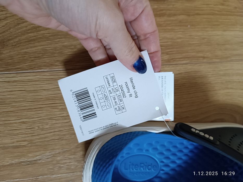 Nowe Crocs klapki gumowe rozm.39