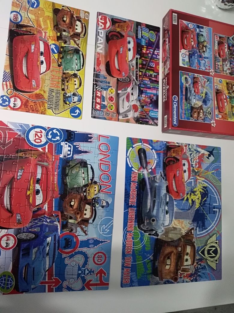 Puzzle Cars progresywne 4w1