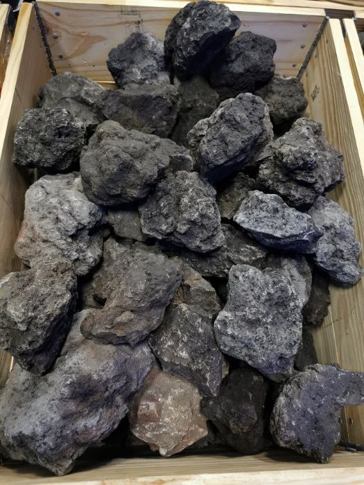 Lawa wulkaniczna czarna 1kg Xl-S, do akwarium, Sklep Turkusowe Zoo