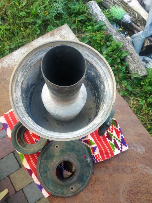 Самовар на вугіллі Баташова старовинний латунний