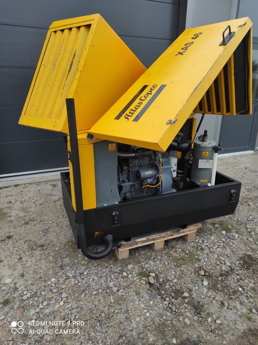 Sprężarka śrubowa Atlas Copco xas 46 spalinowa silnik Deutz 2011