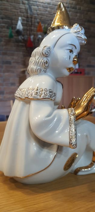 Estátua Vintage Pasta de Limoges com cristais Swarovski