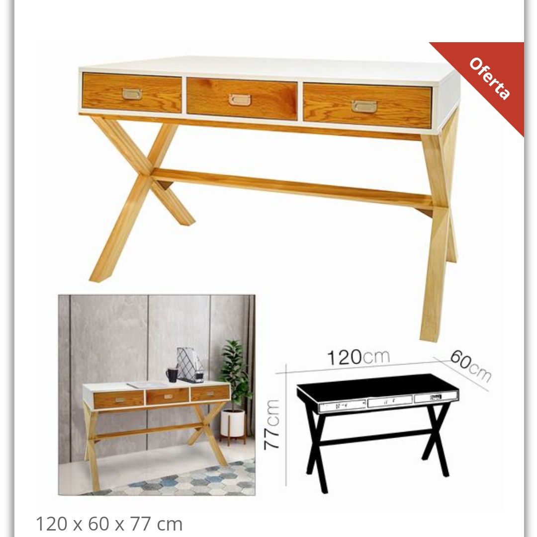 Novo! MESA CONSOLA MILO 120 x 60 x 77 cm