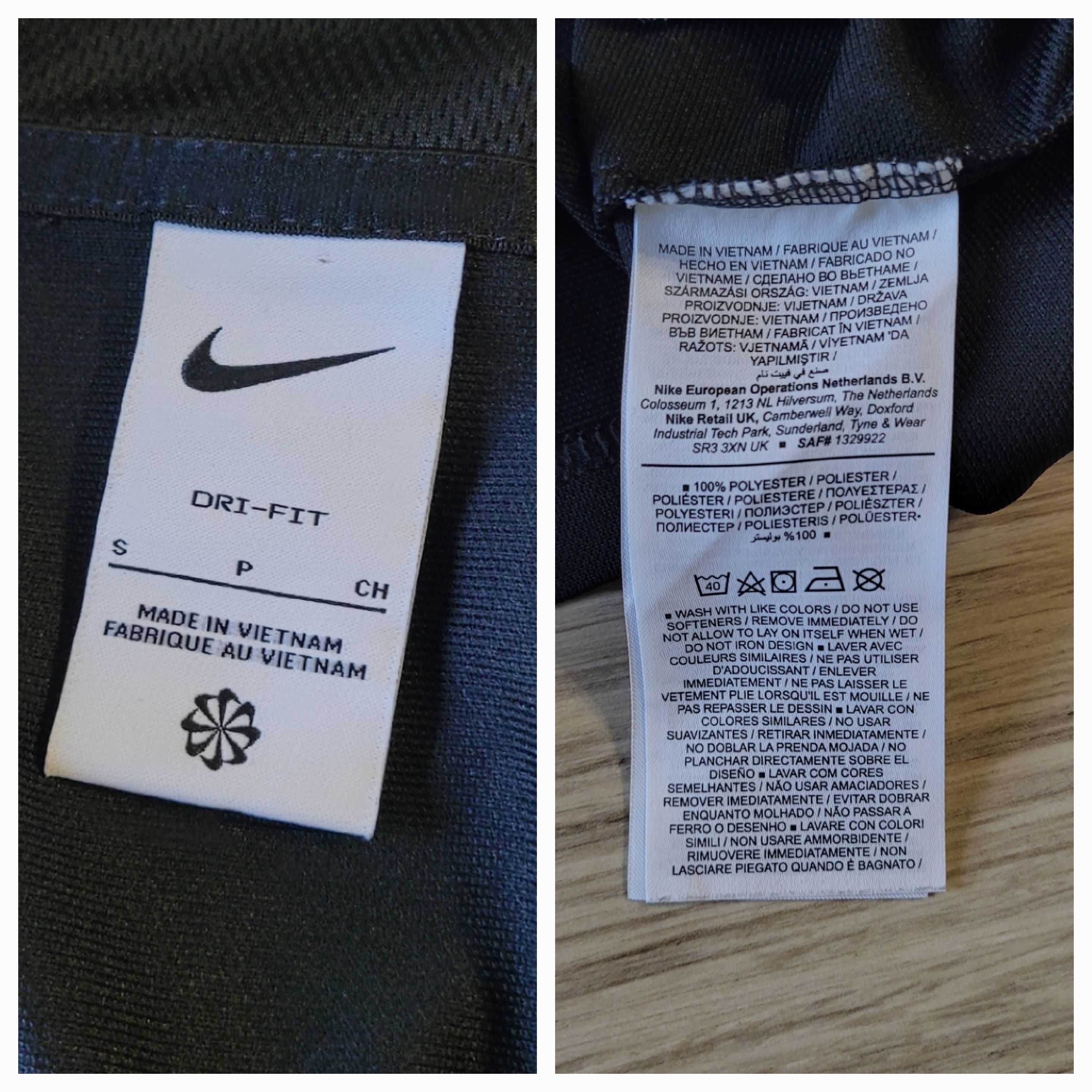 NIKE розмір S спортивна кофта куртка для тренувань на блискавці чорна