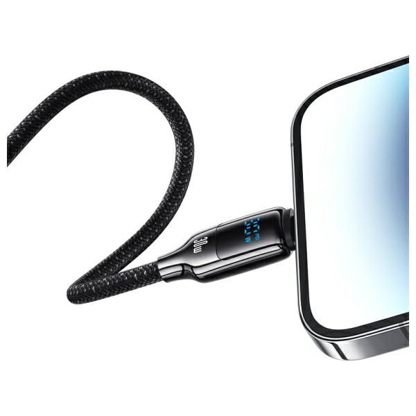 USAMS Kabel USB-C na Lightning 30W 1.2m  Digital Display Zinc Alloy