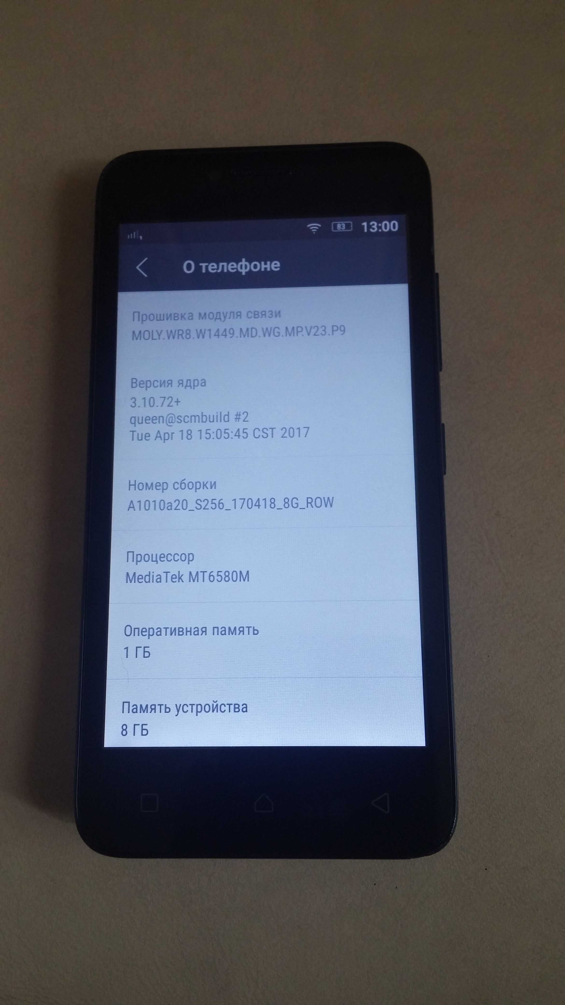 Смартфон Lenovo A1010a20