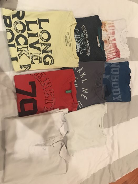 Lote t shirts menino em bom estado. Varios tamanhos e vsrias marcas.