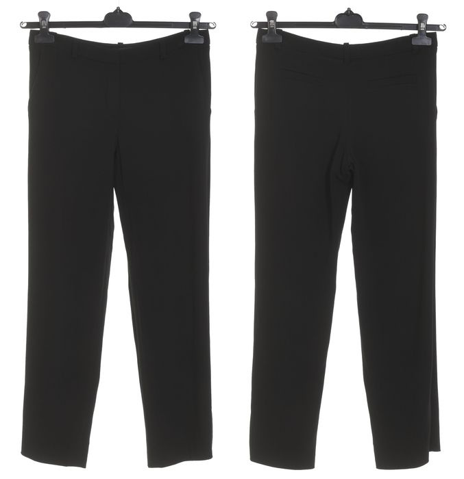 GIANNI VERSACE czarne materiałowe spodnie damskie ze streczem 34 IT 38