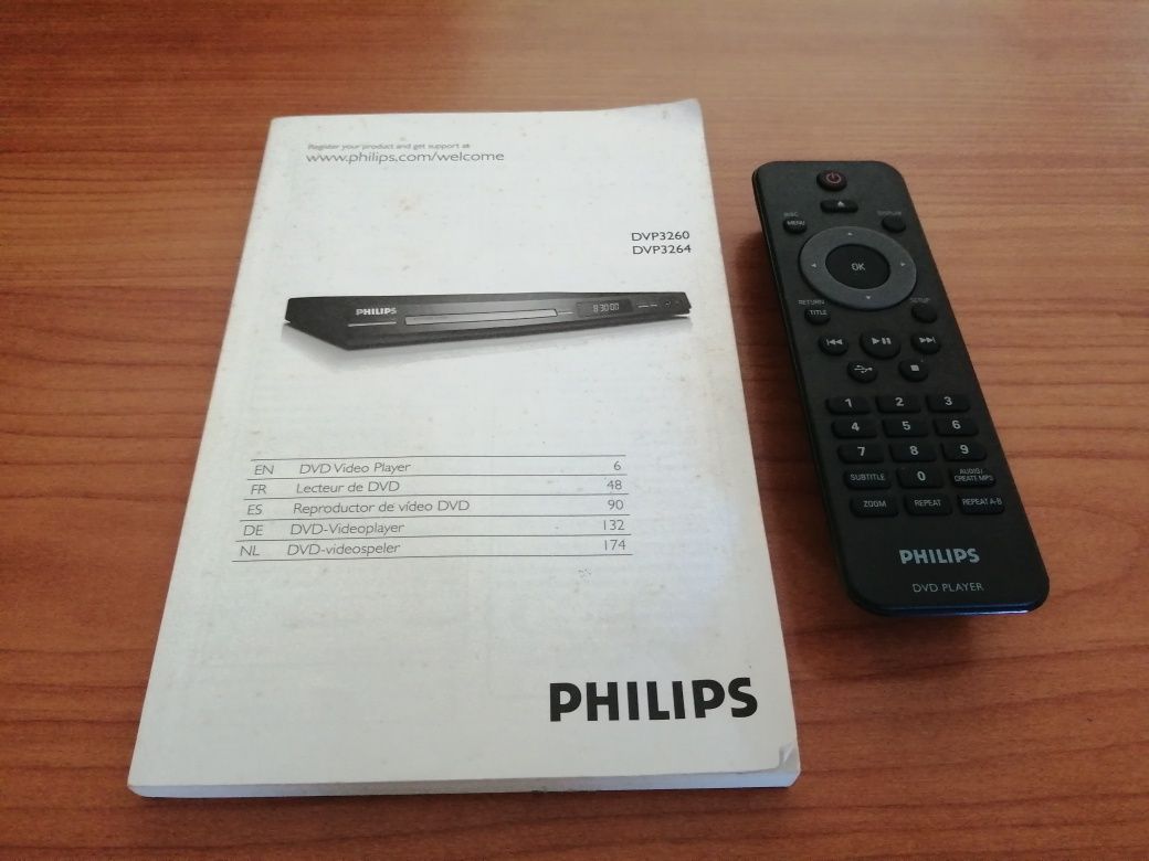 Leitor de DVD e CD Philips DV3264