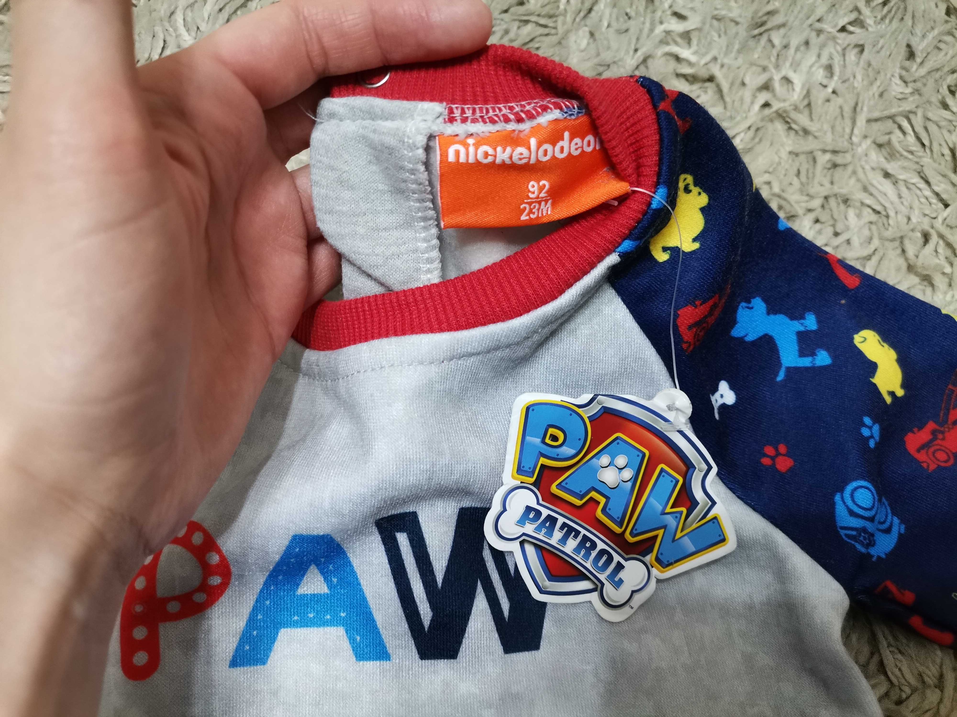 Nickelodeon Psi Patrol Paw Patrol bluza niemowlęca bluzka r. 92