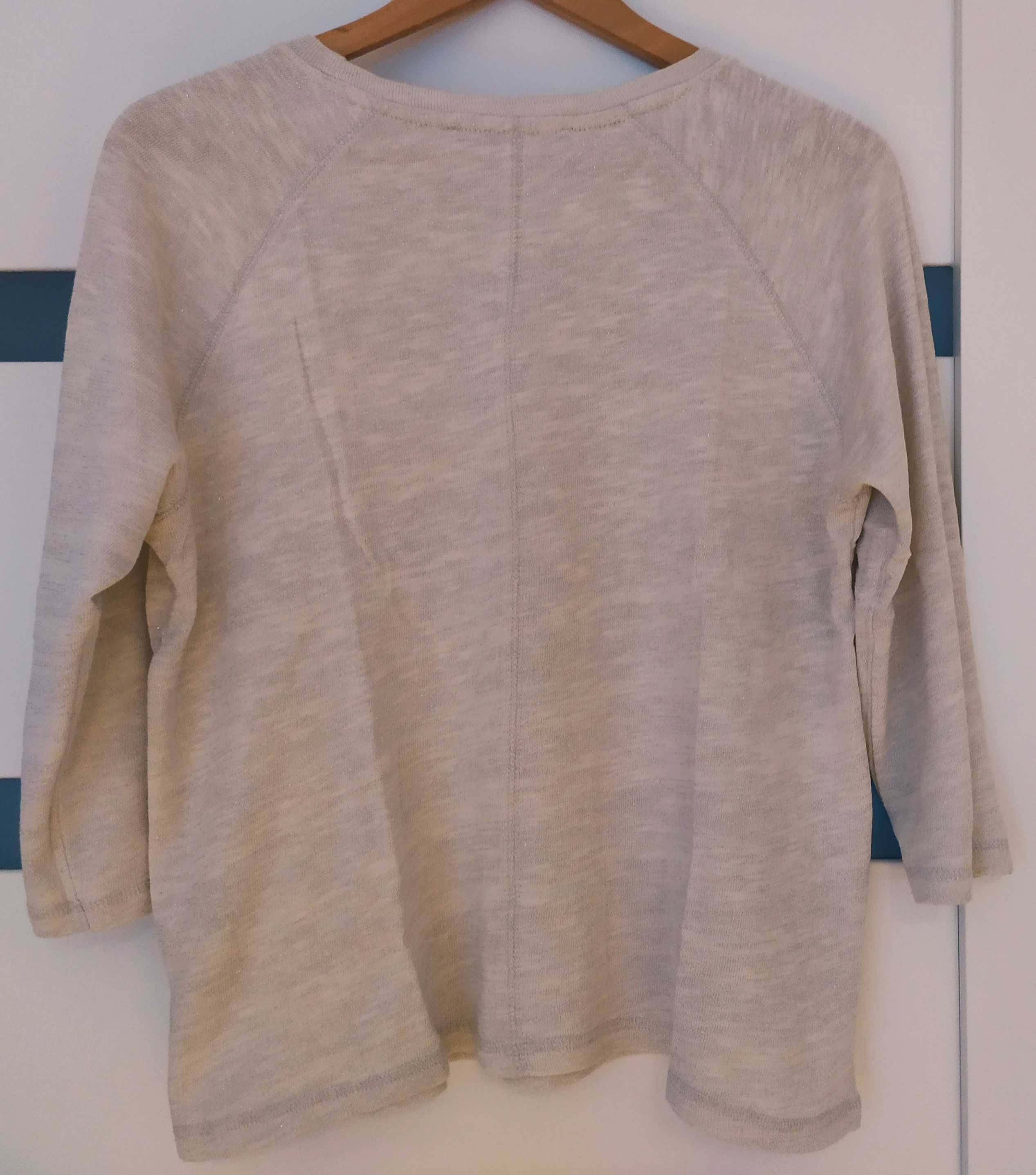 Dzianinowa bluzka lekki sweterek oversize M&S 38