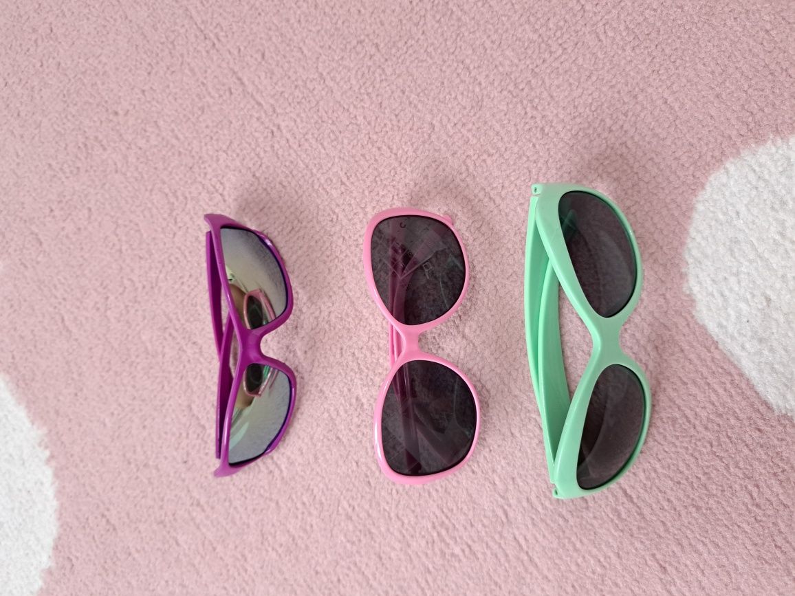 Okulary przeciwsłoneczne 3 szt.  różowe Kraina Lodu Elza