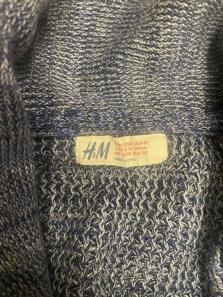 Sweterek chłopięcy ciepły H&M 122/128