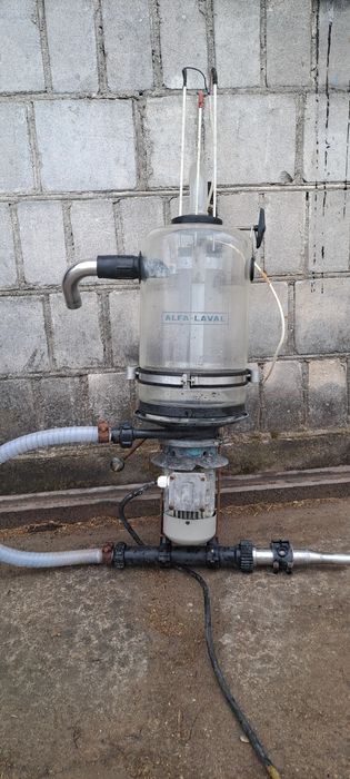 Jednostka koncowa,  słój do dojarki przewodowej Alfa Laval