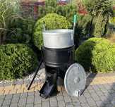 Parnik weglowy gruba blacha 100L solidny ocynk 2.2 mm 3mm z SZAMOTEM