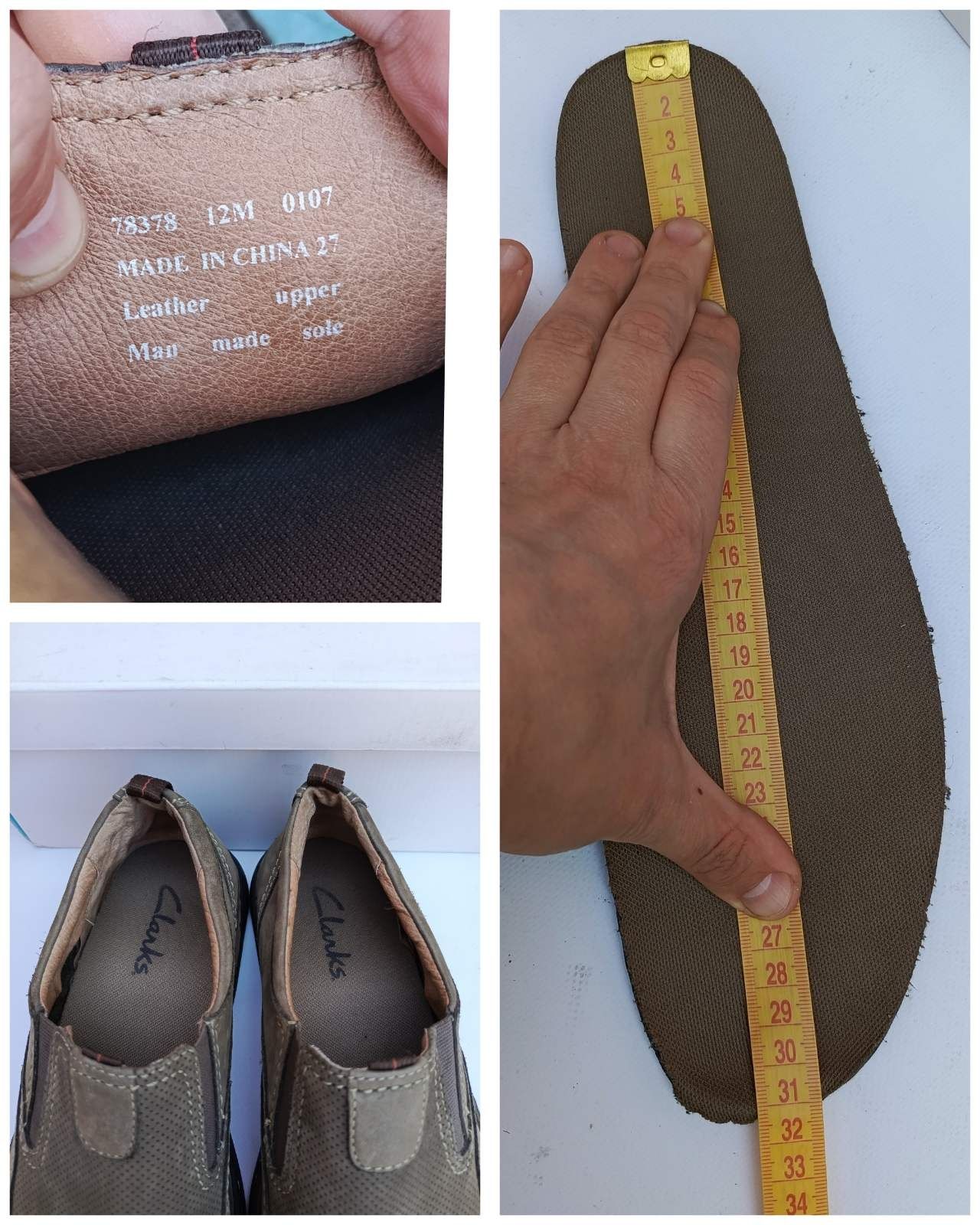 Макасіни Clarks (48р.31 см)