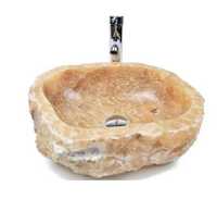 Umywalka Kamienna z Prawdziwego Kamienia naBlatowa DUŻA 50 cm PREMIUM