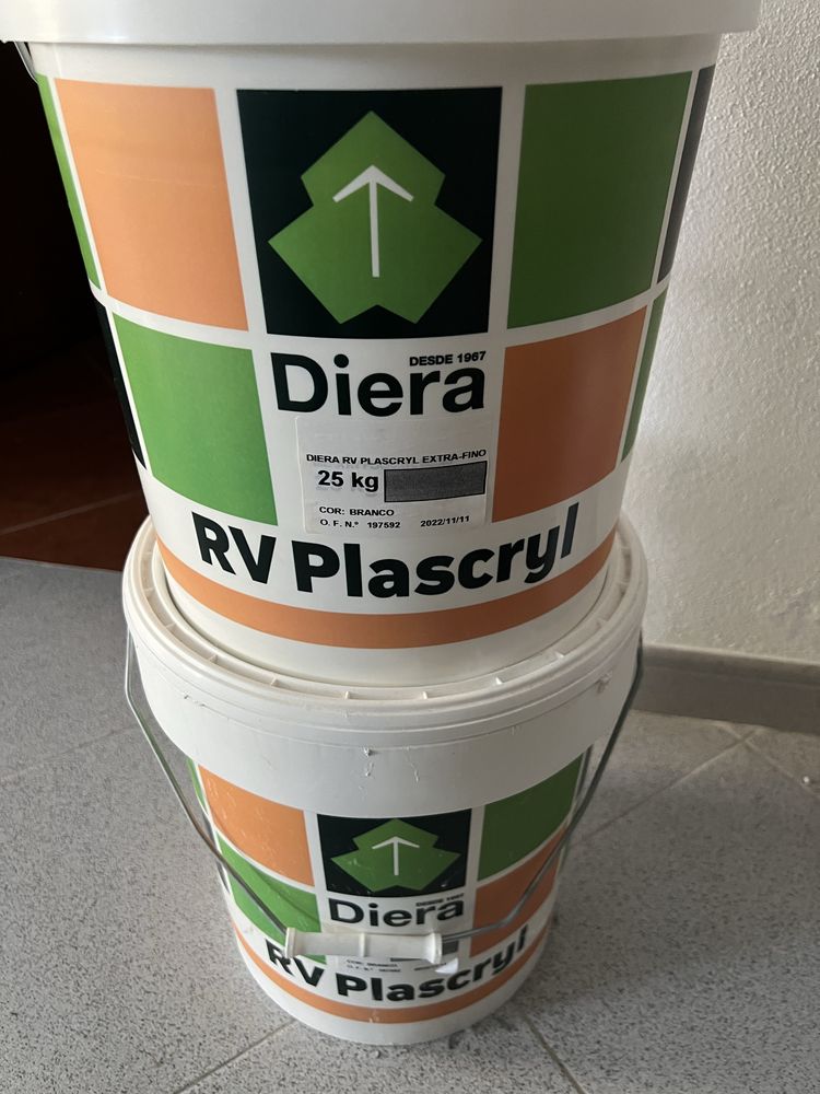2 latas tinta de capoto extra-fino cor branco