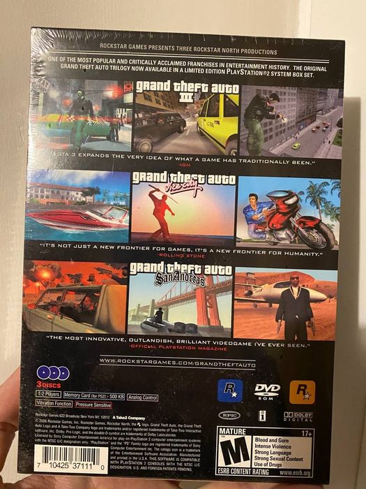 Grand Theft Auto: The Trilogy,PS2,Playstation 2, San Andreas,Vice City