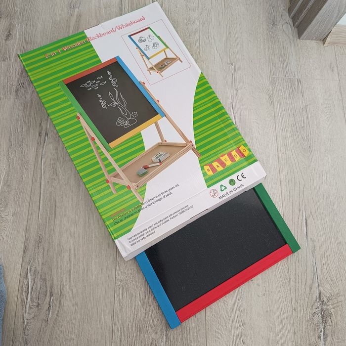 Дошка для малювання 2 в 1 дерев'яна