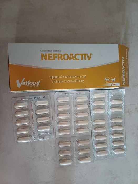 VetFood NefroActiv 60 kapsułek na nerki OTWARTE 40 kapsułek