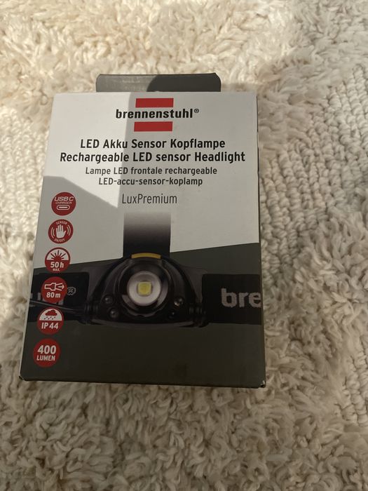 Latarka czołowa z czujnikiem podczerwieni, ładowalna SL 401