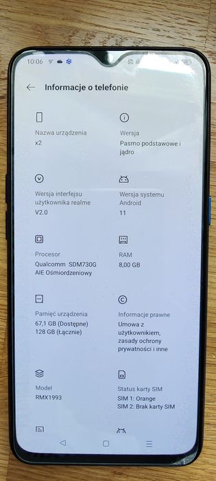 Realme X2 8 GB RAM/ 128 GB pamięci