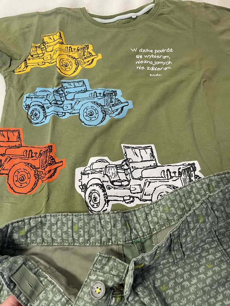 Zestaw na lato dla chłopca koszulki spodenki szorty 152 H&M Zara endo