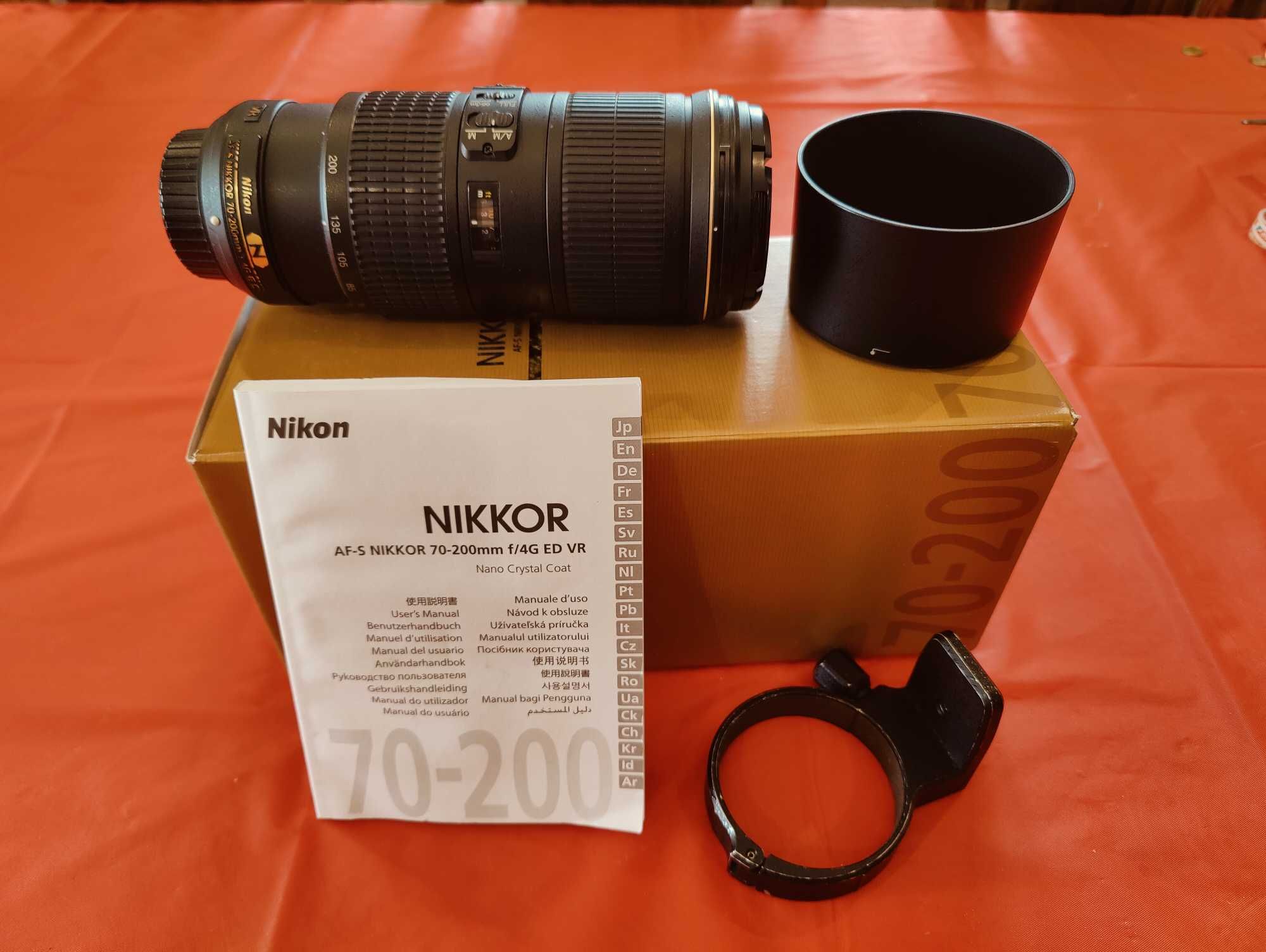 Objetiva full frame Nikon af-s 70-200 f/4 G VR