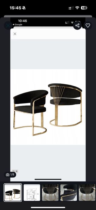 Fotele krzesla Marcille glamour 6 szt